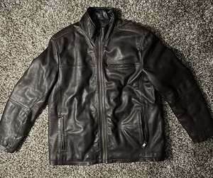Marc New York Andrew Marc Men's Brown Leather Jacket XL